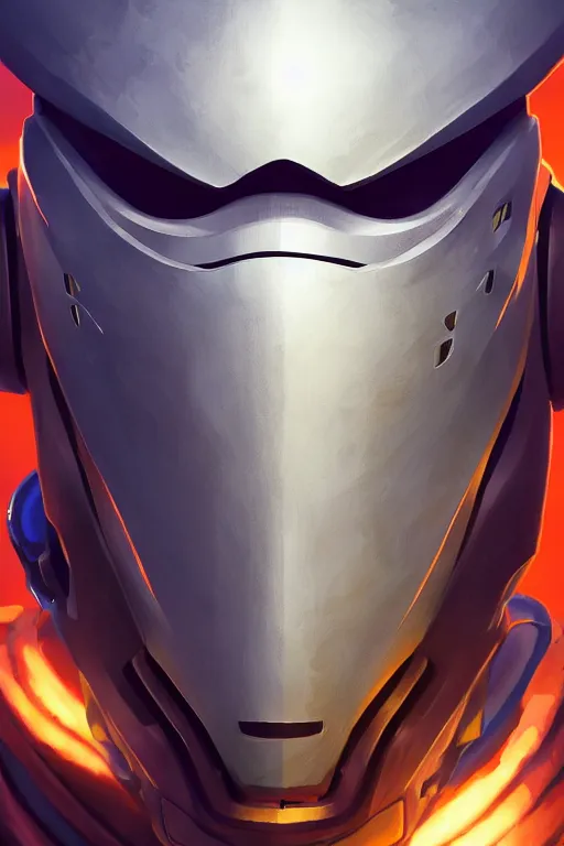 Image similar to epic mask helmet robot ninja portrait stylized as fornite style game design fanart by concept artist gervasio canda, behance hd by jesper ejsing, by rhads, makoto shinkai and lois van baarle, ilya kuvshinov, rossdraws global illumination radiating a glowing aura global illumination ray tracing hdr render in unreal engine 5