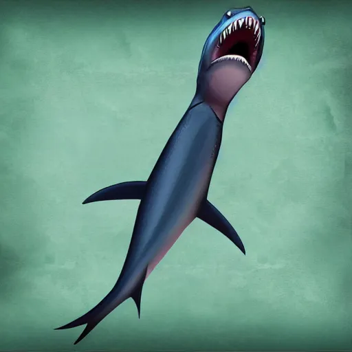 Image similar to scalie shark digital artwork
