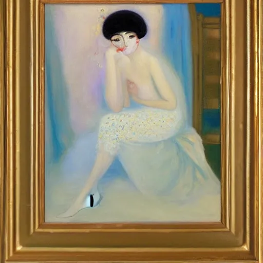 Prompt: oil painting by florine stettheimer