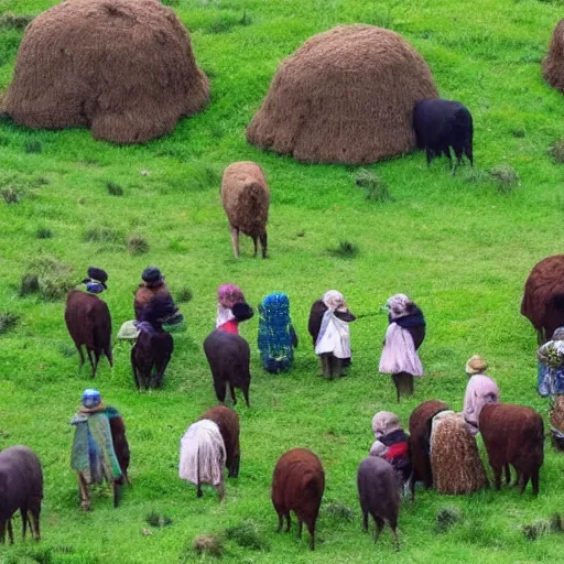 Image similar to dung covered peasant convention