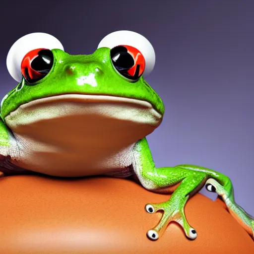 Image similar to a hyper realistic high definition photo of a frog wearing a top hat with a monocle, high definition, 4k, studio