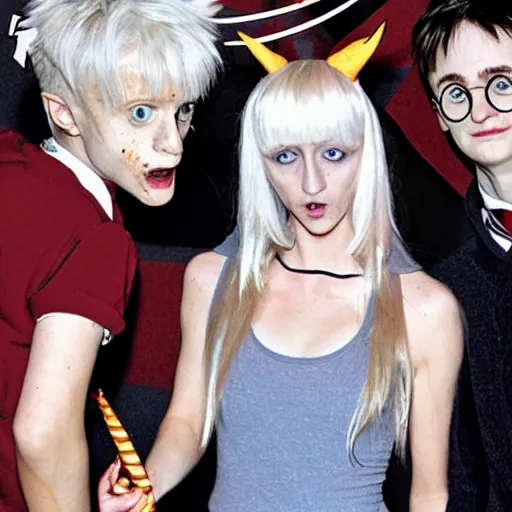 Prompt: harry potter, zeff style, die antwoord