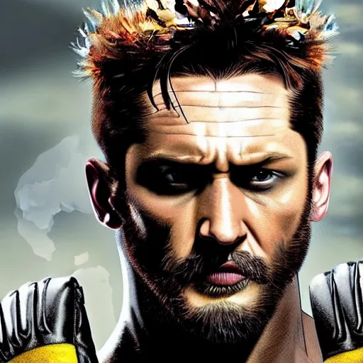 Image similar to tom hardy as wolverine from x - men digital art 4 k detailed super realistic