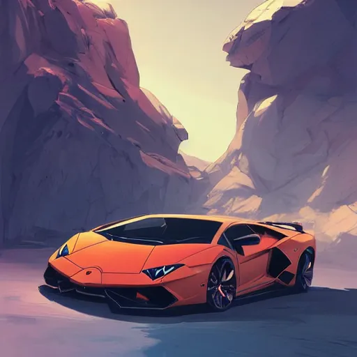 Image similar to lamborghini official fanart behance hd artstation by jesper ejsing, by rhads, makoto shinkai and lois van baarle, ilya kuvshinov, ossdraws, by feng zhu and loish and laurie greasley, victo ngai, andreas rocha, john harris