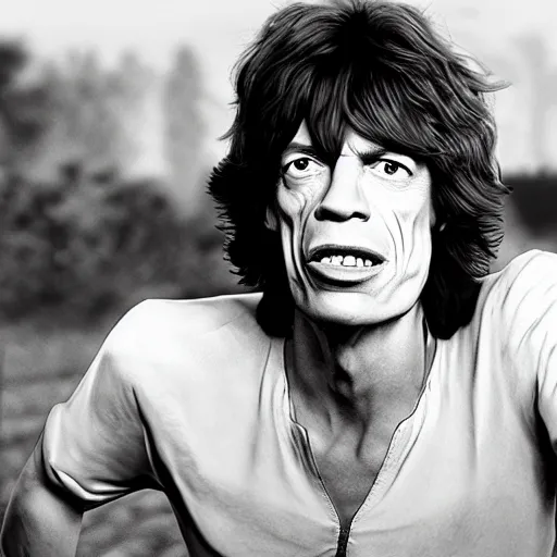 Image similar to a video game about mick jagger being a farmer