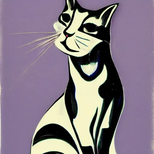 Prompt: art deco cat