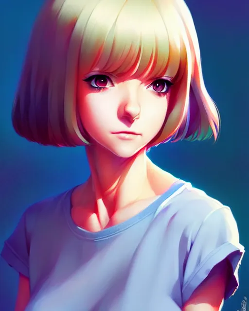 Image similar to anna faris, portrait shinkai makoto studio ghibli studio key hideaki anno sakimichan stanley artgerm lau rossdraws james jean marc simonetti elegant highly detailed digital painting artstation pixiv