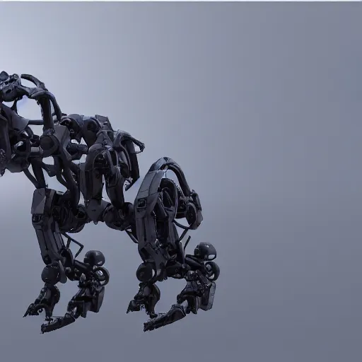 Image similar to hard surface, robotic platform, based on realistic low poly convex shape, 6 claws, symmetric, unreal engine