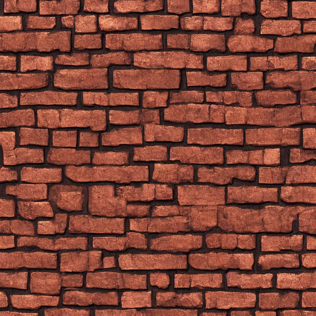 Prompt: copper brick texture material, high definition, high detail, 8k, photorealistic