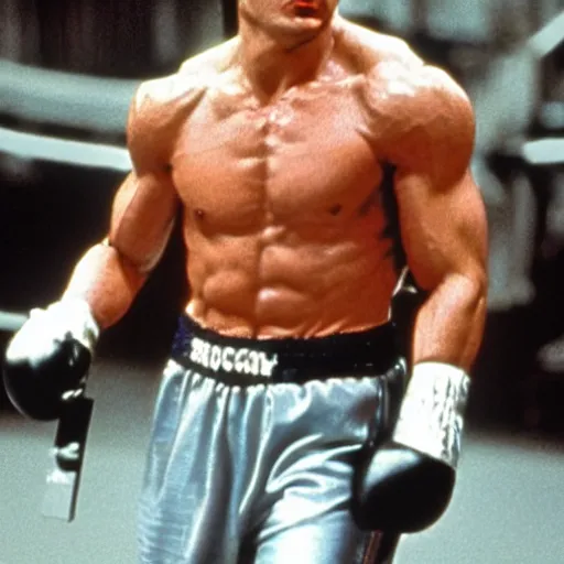 Image similar to Rocky Balboa as The Terminator
