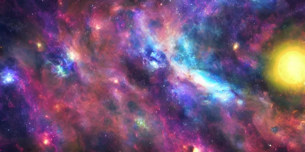 Image similar to the universe, render, octane, 4k, highly detailed, vivid colors, high definition