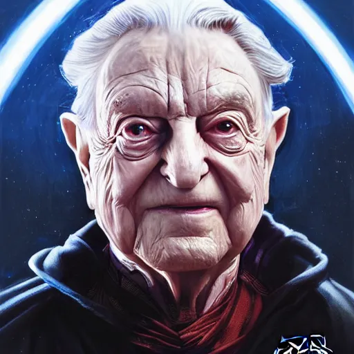 Prompt: Portrait of George Soros as Darth Sidious from star wars, made by stanly artgerm lau, wlop, rossdraws, james jean, andrei riabovitchev ,marc simonetti