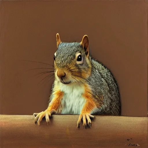 Prompt: by waterhouse, picture portrait of a squirrel in delta aviator cap, photorealism, 8 k,