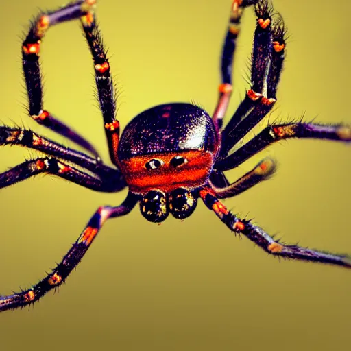 Image similar to spider. Photorealistic. Deep colors. Trypophobia. 4k high definition. Detailed