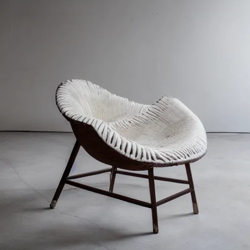 Prompt: coconut chair, modern design