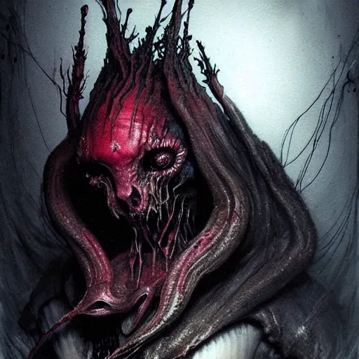 Image similar to a strange eerie magical scary creature in an eerie uncanny hell, transluscent neon, horror, concept art, detailed, award - winning, cinematic, by emil melmoth, by tsutomu nihei, by wayne barlowe,