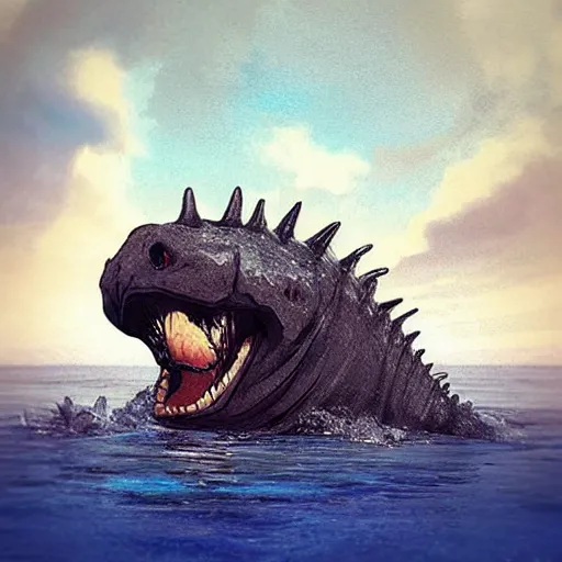 Image similar to “prehistoric sea monster”