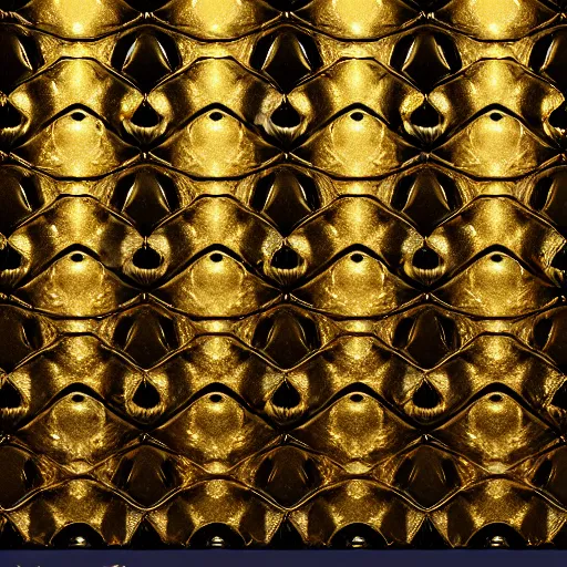 Image similar to royal gold wall with cool pattern on it, photorealistic