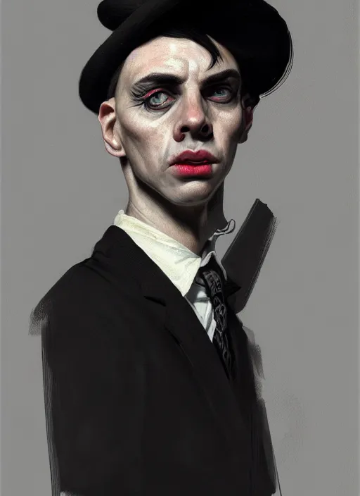 Image similar to portrait of a round faced man with a crooked nose and a confident expression, 1 9 6 0 s, black clothes, goth, punk, funk, intricate, elegant, highly detailed, digital painting, artstation, concept art, smooth, sharp focus, illustration, art by wlop, mars ravelo and greg rutkowski