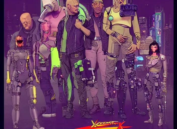 Image similar to cyberpunk hazmat team. portrait by stonehouse and mœbius and will eisner and gil elvgren and pixar. character design. realistic proportions. cyberpunk 2 0 7 7 character art, blade runner 2 0 4 9 concept art. cel shading. attractive face. thick lines. the team. diverse characters. shadowrun.