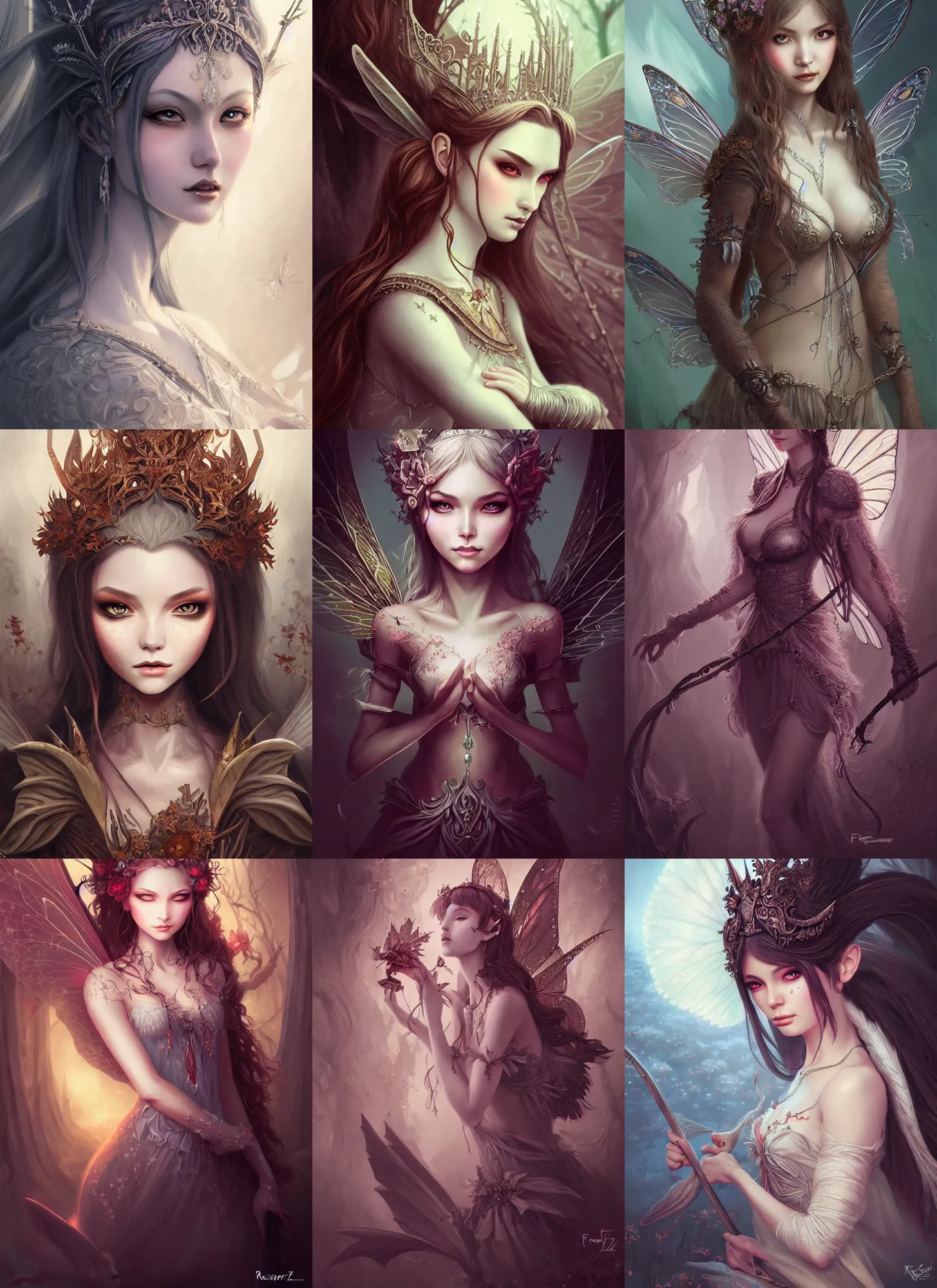 Prompt: fairy venizian era, dark fantasy, extremely detailed, sharp focus, portrait, smooth, digital illustration, by rossdraws, frank franzzeta, sakimichan