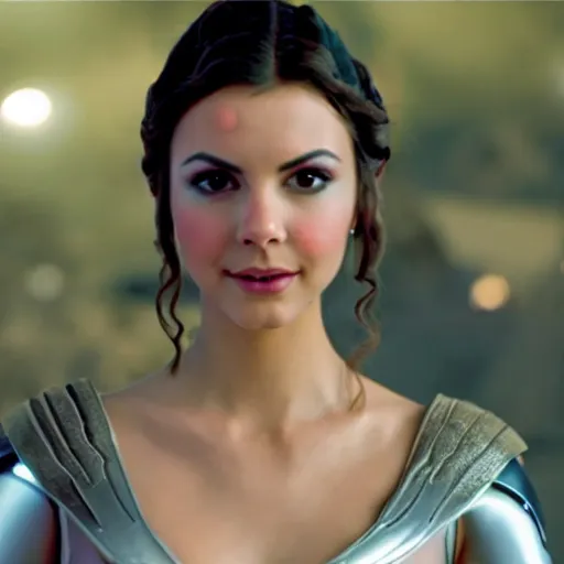 Image similar to victoria justice as princess padme in star wars episode 3, 8 k resolution, cinematic lighting, anatomically correct