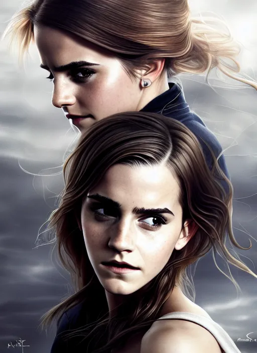 Prompt: high angle photo of emma watson in the style of stefan kostic, realistic, sharp focus, 8 k high definition, insanely detailed, intricate, elegant, art by stanley lau and artgerm