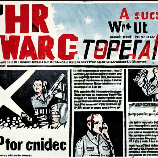 Image similar to pro - war propaganda by the un