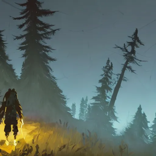 Image similar to outer wilds in the style of hellblade