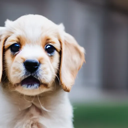 Image similar to a cute puppy, Canon EOS R3, f/1.4, ISO 200, 1/160s, 8K, RAW, unedited, symmetrical balance, in-frame