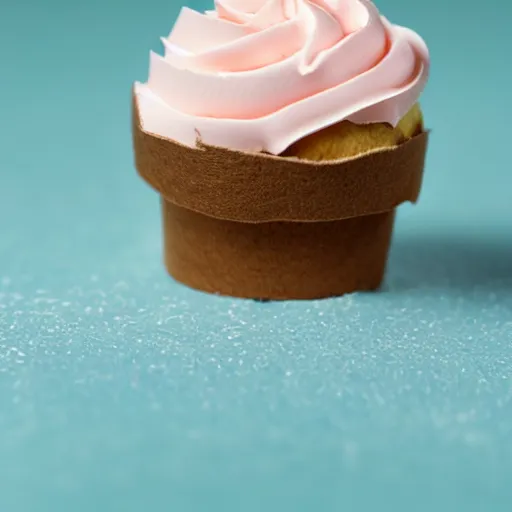 Prompt: A tiny kitten in a paper cupcake liner, macro photography, bokeh, vibrant, award-winning