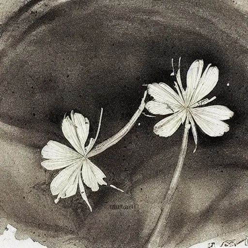 Image similar to realistic bright gallerie thorn clover, by j. m. w. turner and monsu desiderio, detailed painting, an ink drawing