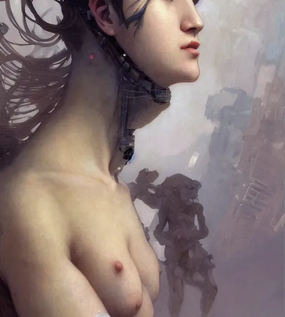 Image similar to portrait of a venus monster astronaut defined facial features, intricate abstract. cyberpunk, symmetrical facial features. by ruan jia and artgerm and range murata and wlop and ross tran and william - adolphe bouguereau and beeple. key art. fantasy illustration. award winning, artstation, intricate details, realistic, hyperdetailed, 8 k resolution.