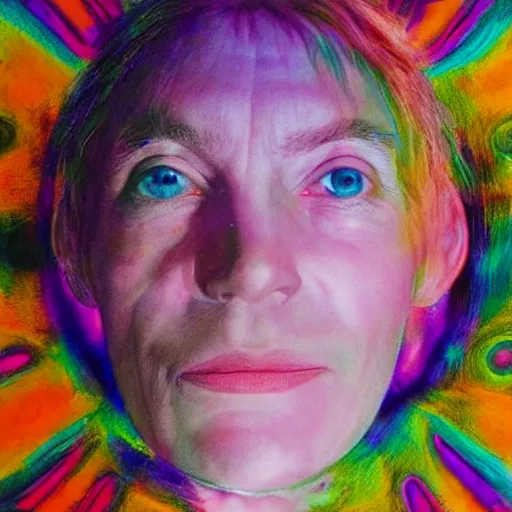 Image similar to beautiful realistic portrait of astral portal by Pipilotti Rist