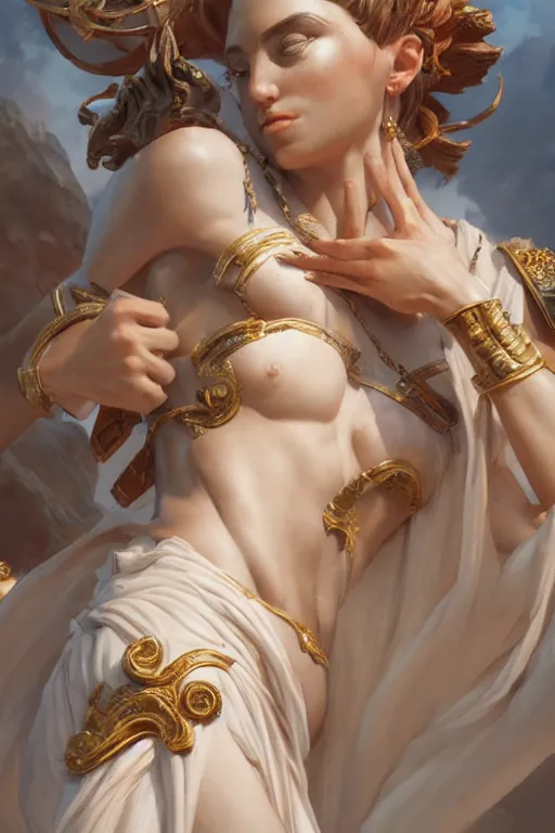 Image similar to goddess of the italy, highly detailed, digital painting, artstation, concept art, smooth, sharp focus, illustration, unreal engine 5, 8 k, art by artgerm and greg rutkowski and edgar maxence