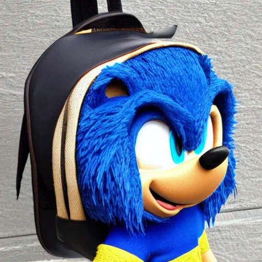 Image similar to a backpack embroidery obama sonic the hedgehog super Mario