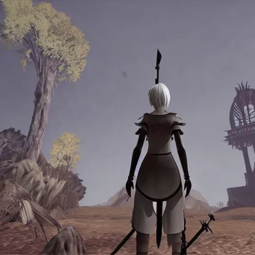 Image similar to morrowind in nier automata