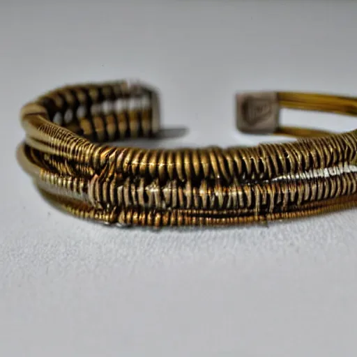 A single solid brass wire, primitive bangle, ancient | Stable