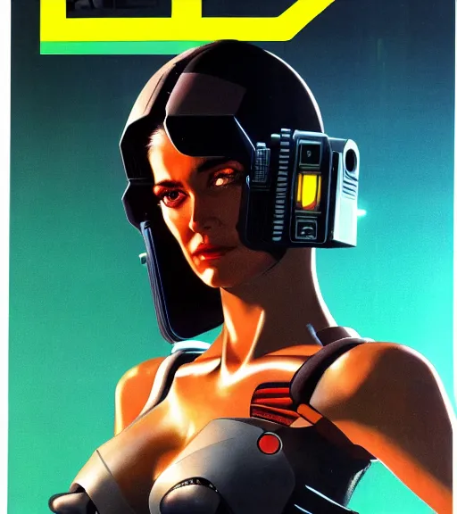 Image similar to cable plugged in, side of head, very very beautiful woman, cyberdeck computer terminal, 1 9 7 9 omni magazine cover, style by vincent di fate, cyberpunk 2 0 7 7, very coherent, detailed, 4 k resolution, unreal engine, daz