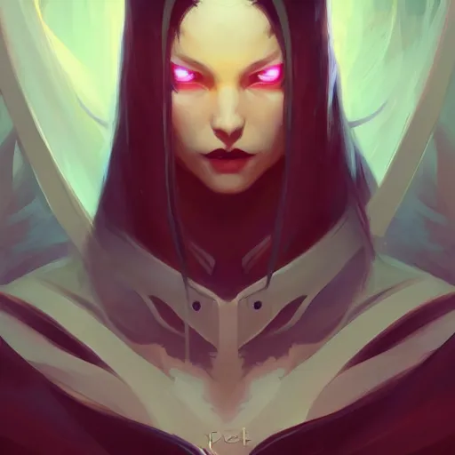 Image similar to a portrait of a beautiful vampire ninja, concept art by pete mohrbacher and wlop and artgerm and guweiz and ilya kuvshinov, digital art, highly detailed, intricate, sci - fi, sharp focus, trending on artstation hq, deviantart, unreal engine 5, 4 k uhd image