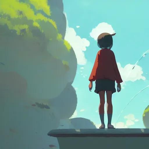 Image similar to if i should die, think only this of me, detailed, cory loftis, james gilleard, atey ghailan, makoto shinkai, goro fujita, studio ghibli, rim light, exquisite lighting, clear focus, very coherent, plain background