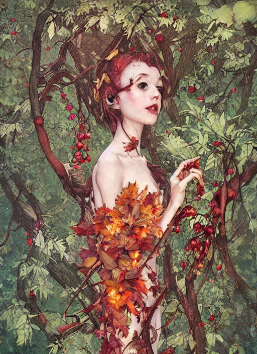 Image similar to lush cherry forest fairy foliage painting carved in amber by chiara bautista and norman rockwell and greg rutkowski weta studio