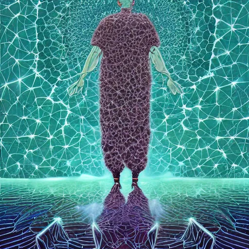 Image similar to quantum crystalization of your broken shattered perception reality fractalizing mandelbrot reality hyperrealism by victo ngai