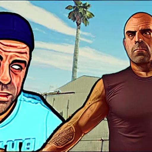 Image similar to Joe Rogan as a playable character in Grand theft auto