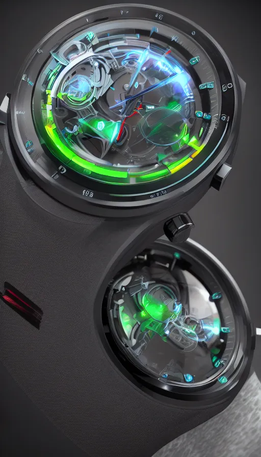 Prompt: :a portrait of OMNITRIX watch+product photography+UNREAL ENGINE 5+4K UHD IMAGE+Stunning LIGHTING+Stunning SHADERS+SUBSTANCE PAINTER