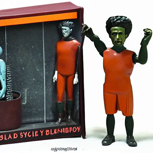 Image similar to wilhelm reich in style of jacob epstein, stop motion vinyl action figure, plastic, toy, butcher billy style