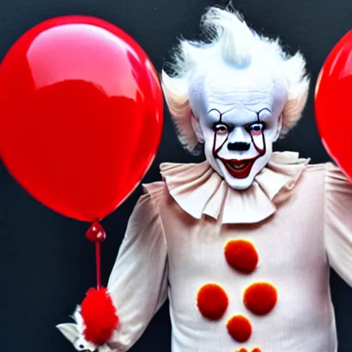 Image similar to Pennywise the clown as a central banker, full body shot