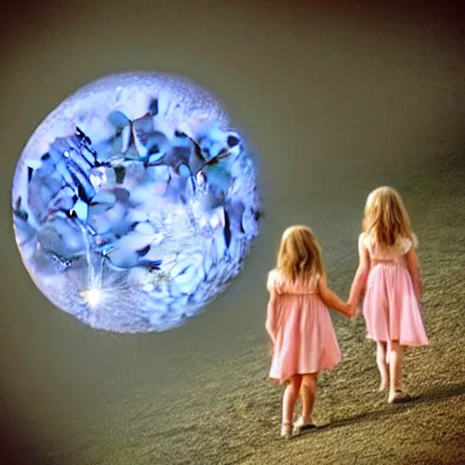 Prompt: take a walk with your sister the moon. let her pale light in to fill up your room. she moves in mysterious ways.