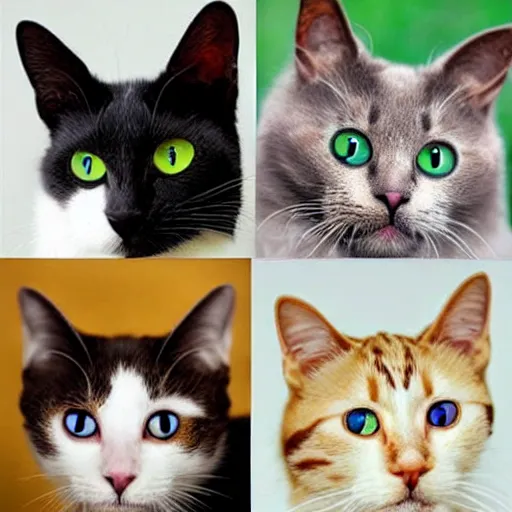 Image similar to cats with different eye colors