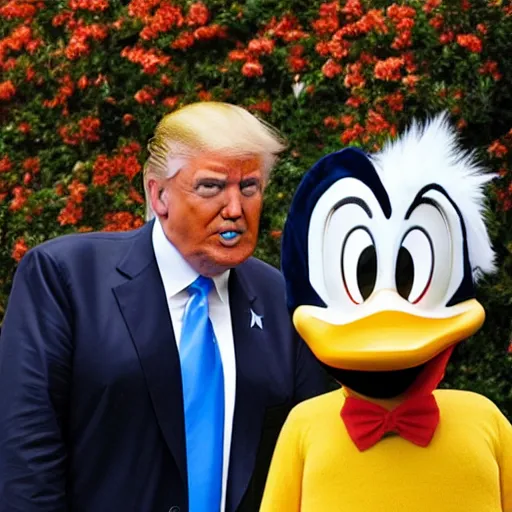 Prompt: donald trump and donald duck